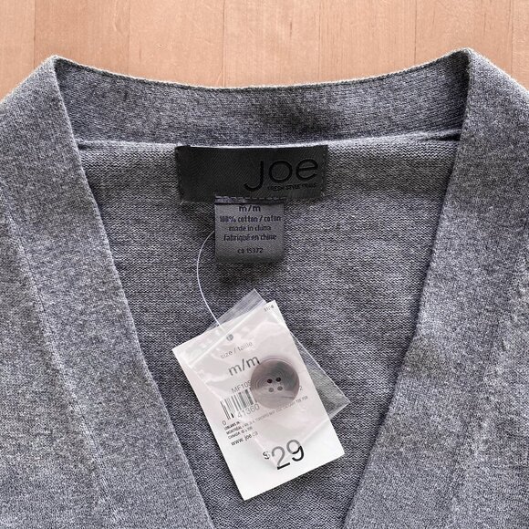 New Joe Fresh Cardigan Men's Medium - Picture 2 of 3